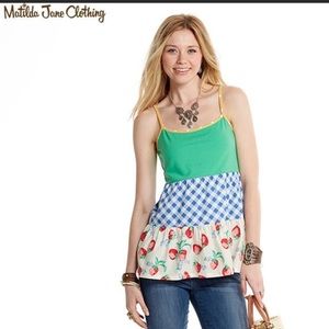 Matilda Jane Biscotti layer tank NWT